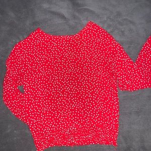 polka dot top
